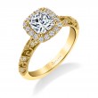 Cushion Cut Vintage Engagement Ring - Rochelle