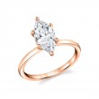 Marquise Cut Solitaire Engagement Ring - Dominique