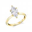 Marquise Cut Solitaire Engagement Ring - Dominique
