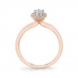 Marquise Cut Solitaire Halo Engagement Ring - Elsie