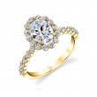 Oval Cut Classic Halo Engagement Ring - Athena