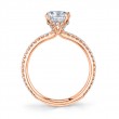 Radiant Cut Classic Engagement Ring - Maryam