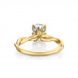 Tulira Spiral Diamond Petal Prong Engagement Ring - Carissa