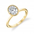 Tulira Bezel Set Solitaire Engagement Ring - Iris