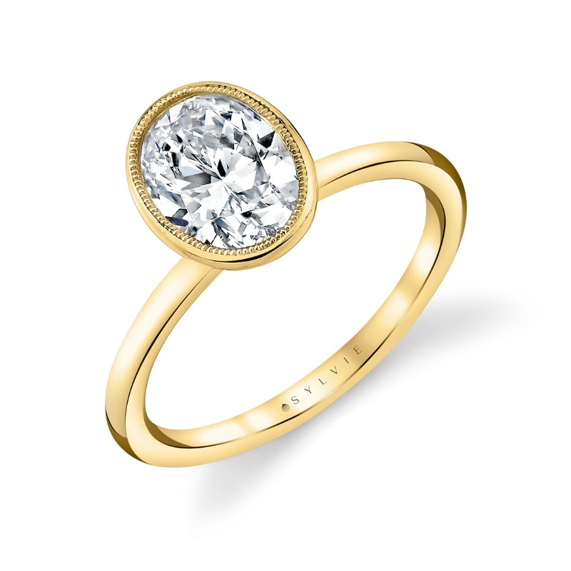 Tulira Bezel Set Solitaire Engagement Ring - Iris