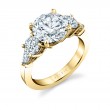 Round Cut Five Stone Engagement Ring - Dorothy