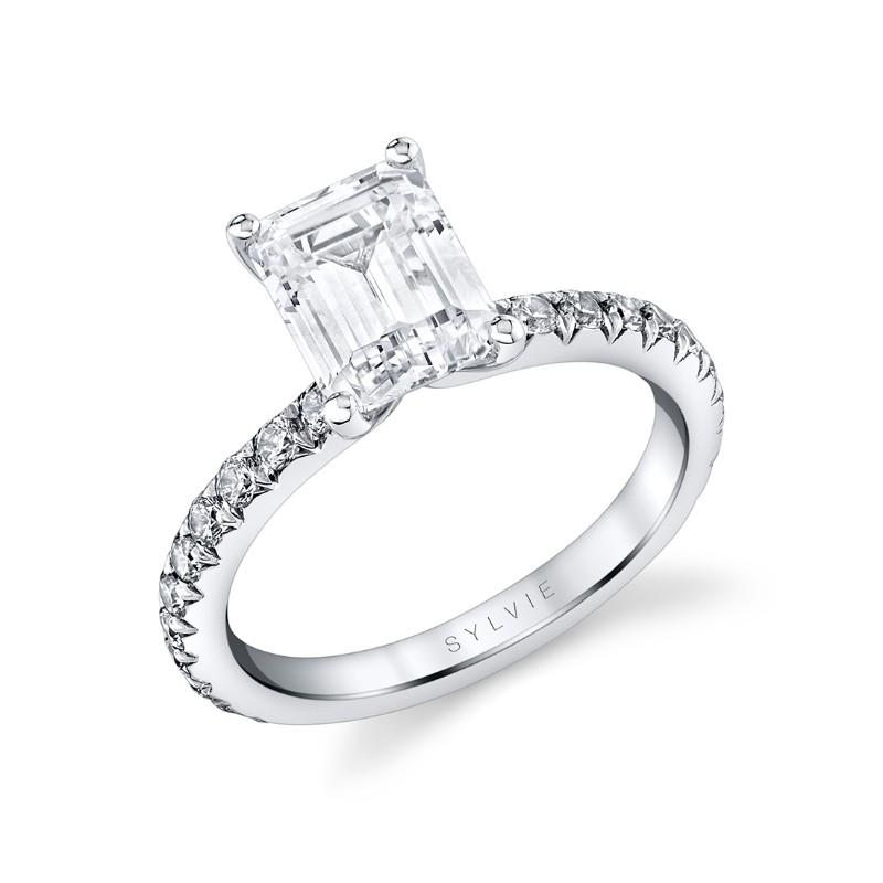 Emerald Cut Classic Engagement Ring - Vanessa