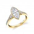 Marquise Cut Vintage Engagement Ring - Brianna