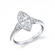 Marquise Cut Vintage Engagement Ring - Brianna