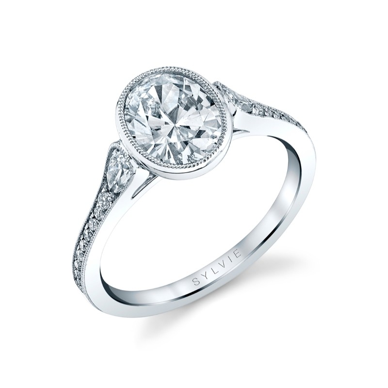 Oval Cut Vintage Engagement Ring - Brianna