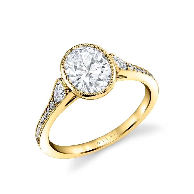 Oval Cut Vintage Engagement Ring - Brianna