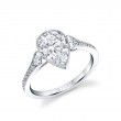Pear Shaped Vintage Engagement Ring - Brianna