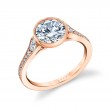 Round Cut Vintage Engagement Ring - Brianna