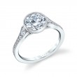Round Cut Vintage Engagement Ring - Brianna
