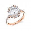 Emerald Cut Vintage Engagement Ring - Presley