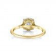Round Cut Solitaire Hidden Halo Engagement Ring - Carter