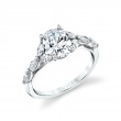 Oval Cut Multi Marquise Engagement Ring - Berkley