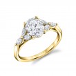Oval Cut Multi Marquise Engagement Ring - Dawsyn