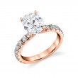 Oval Cut Classic Wide Band Engagement Ring - Marlise