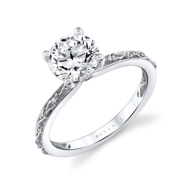 Tulira Flower and Vine Engagement Ring - Fauna