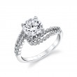 Tulira Double Crossover Engagement Ring - River