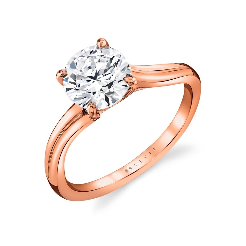 Tulira Solitaire Vine Engagement Ring - Acacia