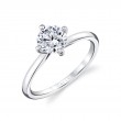 Tulira Compass Set Solitaire Vine Prong Engagement Ring - Wren