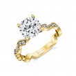 Tulira Leaf Inspired Engagement Ring - Zinnia