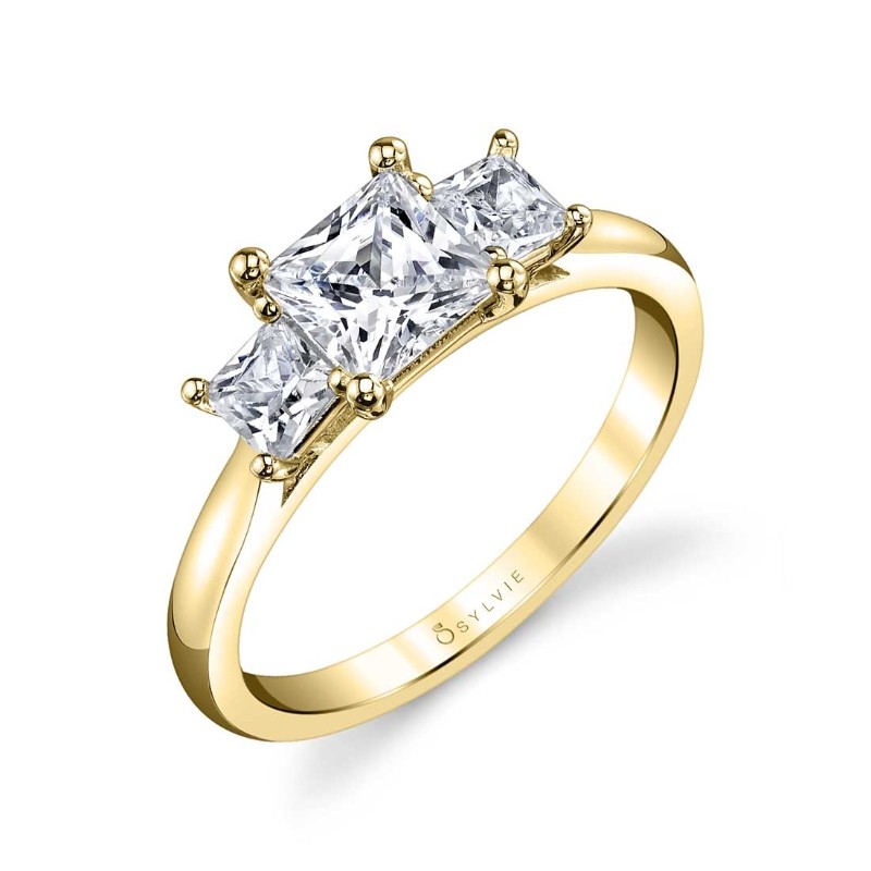 Three Stone Engagement Ring - Micheline