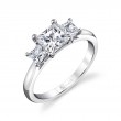 Three Stone Engagement Ring - Micheline