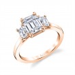 Three Stone Engagement Ring - Gigi