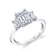 Three Stone Engagement Ring - Gigi
