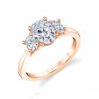 Oval Cut Three Stone Engagement Ring - Guinevere