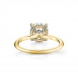 Round Cut Hidden Halo Engagement Ring - Melany