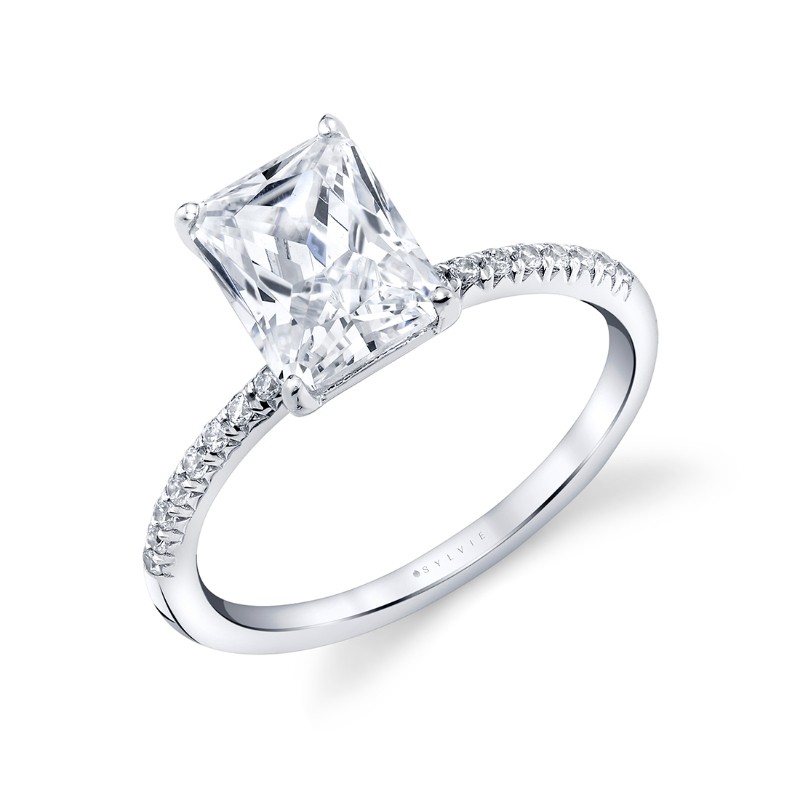 Radiant Cut Classic Engagement Ring - Roux