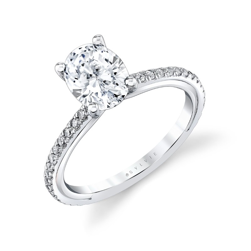Iconelle Two Tone Engagement Ring - Audrey