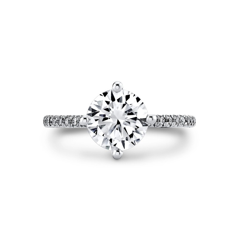 Iconelle Compass Set Two Tone Engagement Ring - Sloane