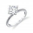 Iconelle Compass Set Two Tone Engagement Ring - Sloane