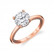 Iconelle Solitaire Hidden Halo Engagement Ring - Tilda