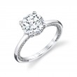 Iconelle Solitaire Hidden Halo Engagement Ring - Tilda
