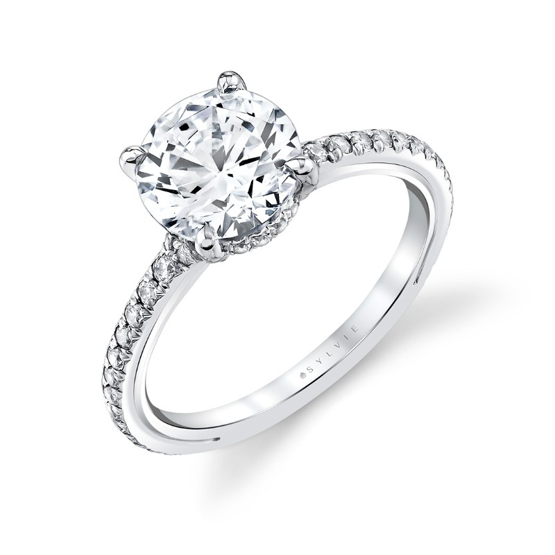 Iconelle Hidden Halo Engagement Ring - Reign