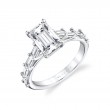 Iconelle Graduated Baguette Engagement Ring - Gwen