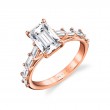 Iconelle Graduated Baguette Engagement Ring - Gwen