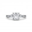 Iconelle Two Tone Three Stone Engagement Ring - Nora