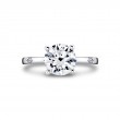 Iconelle Two Tone Shell Flush Set Engagement Ring - Anya
