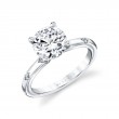 Iconelle Two Tone Shell Flush Set Engagement Ring - Anya