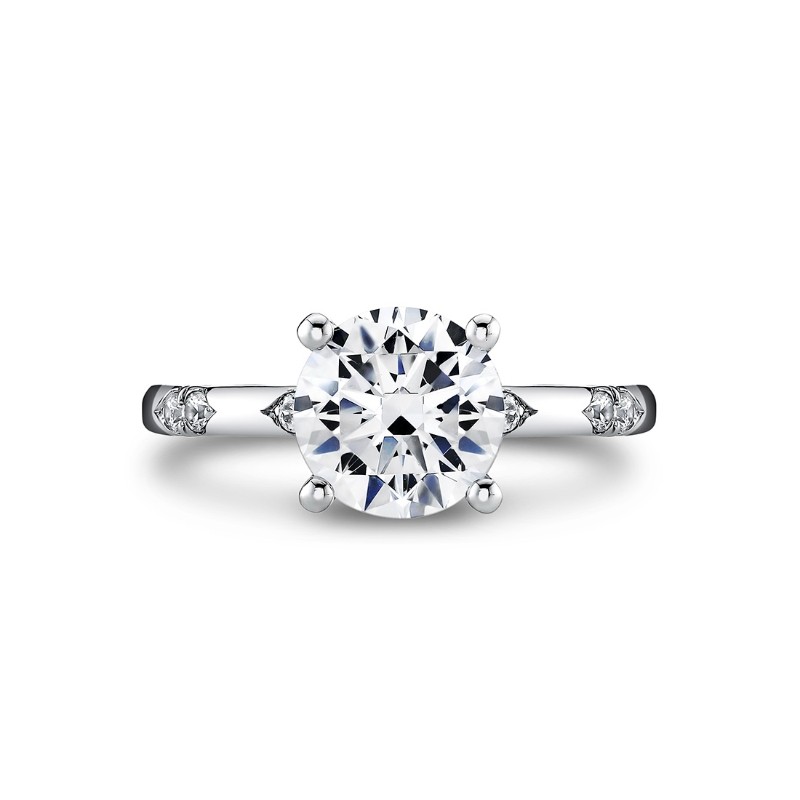Iconelle Two Tone Shell Flush Set Engagement Ring - Indie