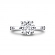 Iconelle Flush Set Marquise Two Tone Engagement Ring - Lydia