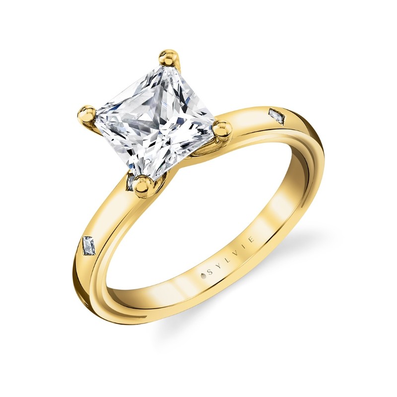 Iconelle Flush Set Princess Engagement Ring - Elizabeth