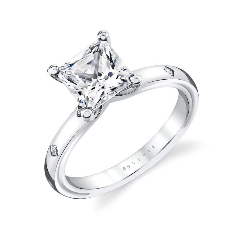 Iconelle Flush Set Princess Engagement Ring - Elizabeth